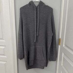 Missguided Gray Knit Women's Sweater Dress